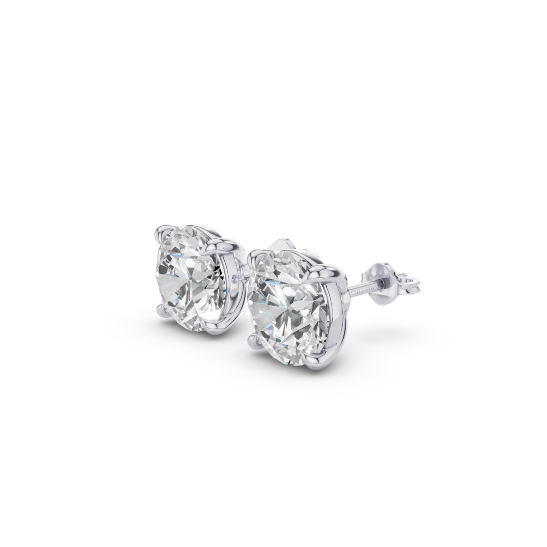 Classic Four Prong Round Diamond Studs