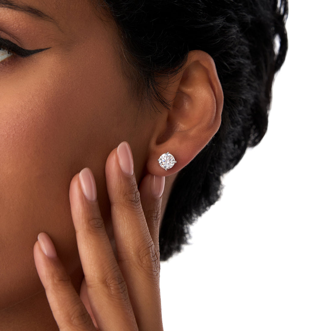 Classic Four Prong Round Diamond Studs