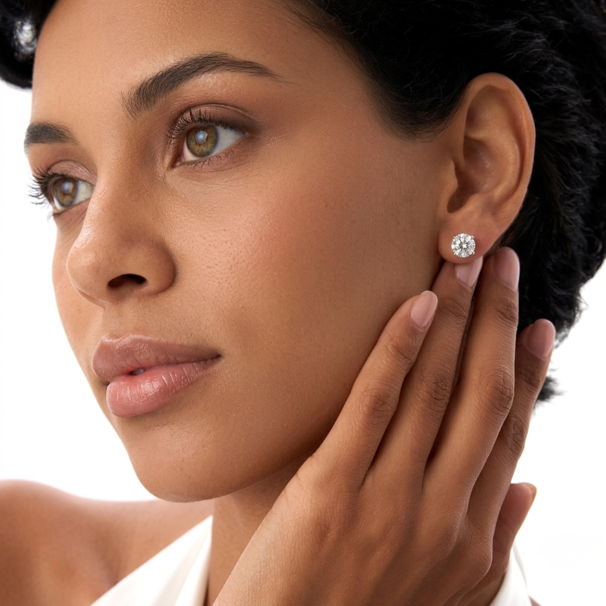Classic Four Prong Round Diamond Studs