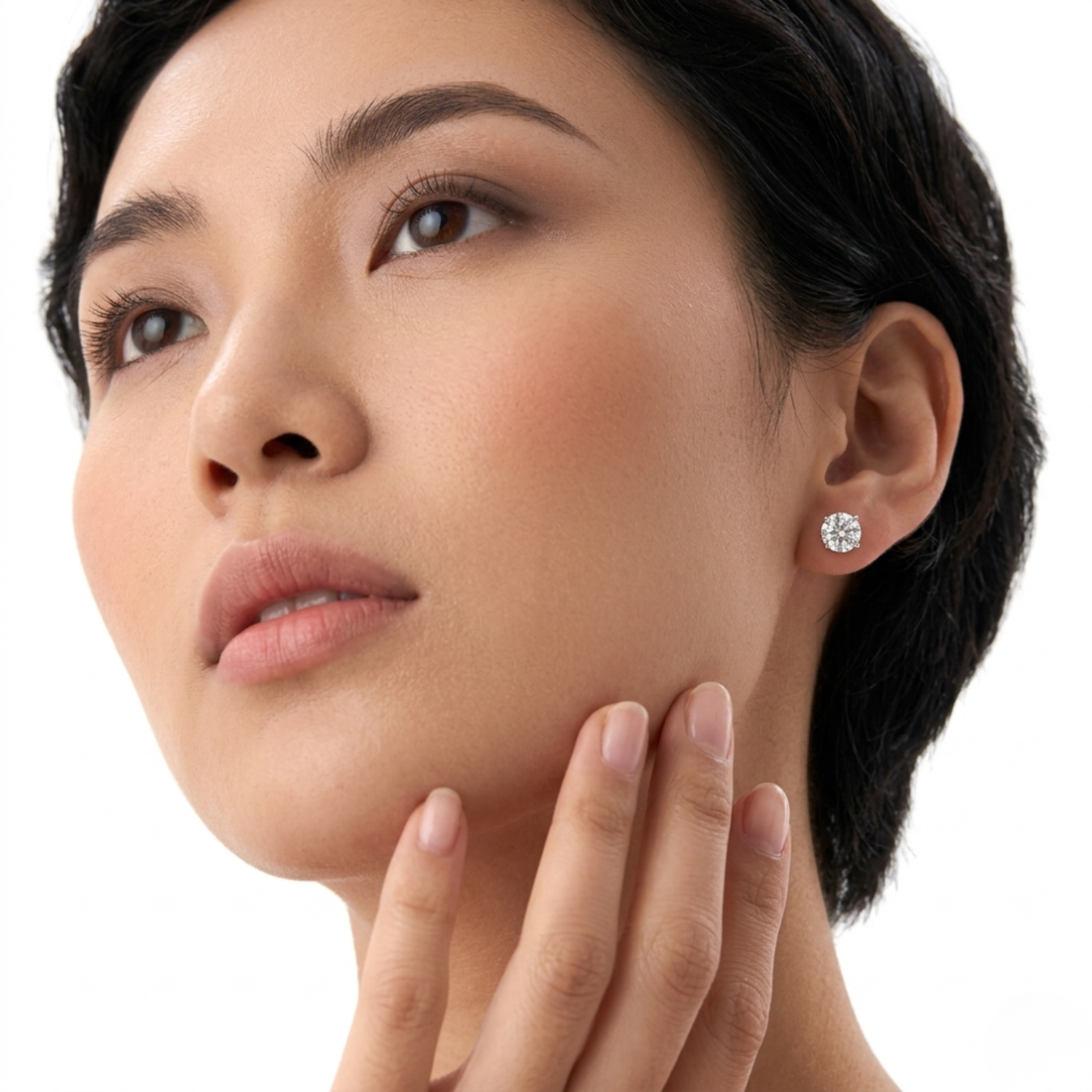 Classic Four Prong Round Diamond Studs