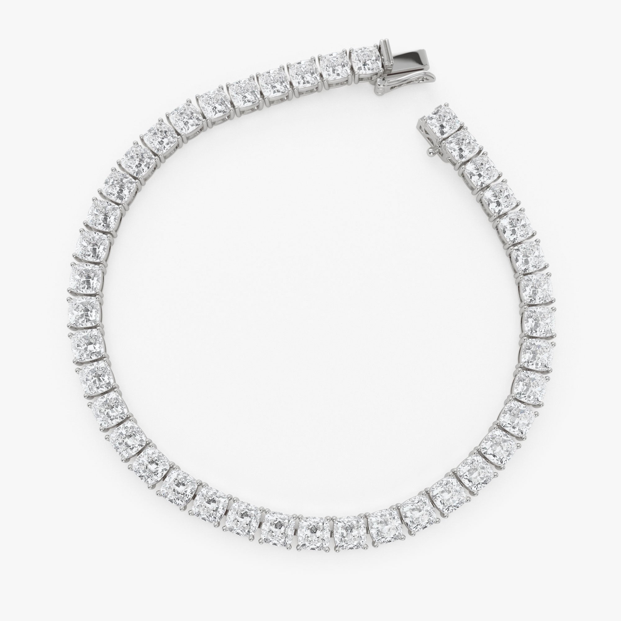 Cushion Cut Lab Grown Diamond  Tennis bracelet 