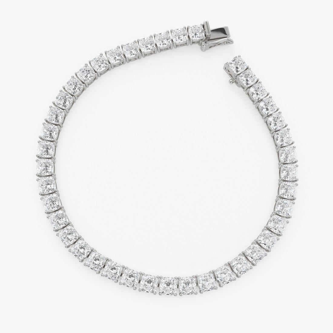 Cushion Cut Lab Grown Diamond  Tennis bracelet 