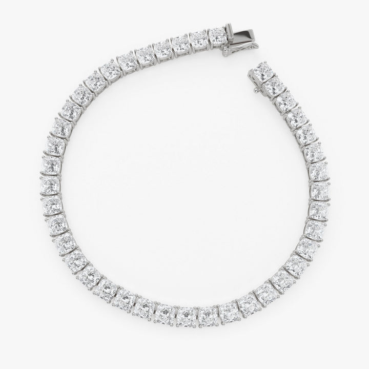 Cushion Cut Lab Grown Diamond  Tennis bracelet 