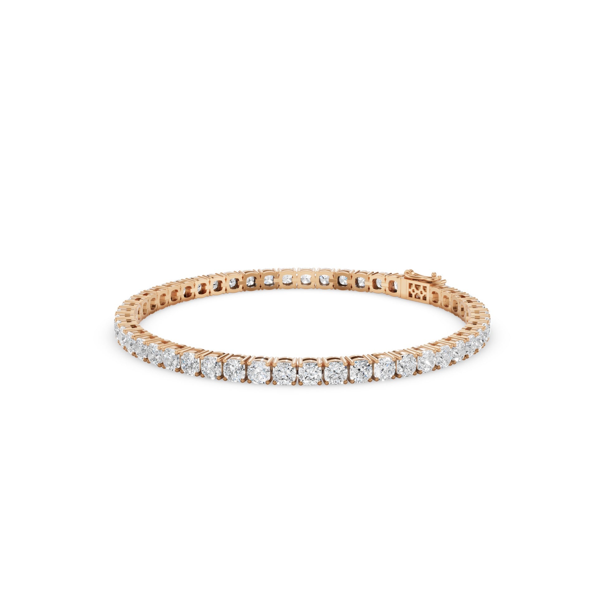Cushion Cut Diamond Tennis Bracelet