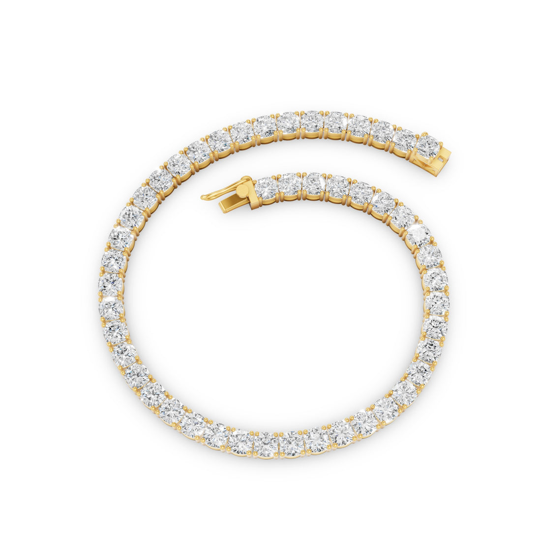 Cushion Cut Diamond Tennis Bracelet