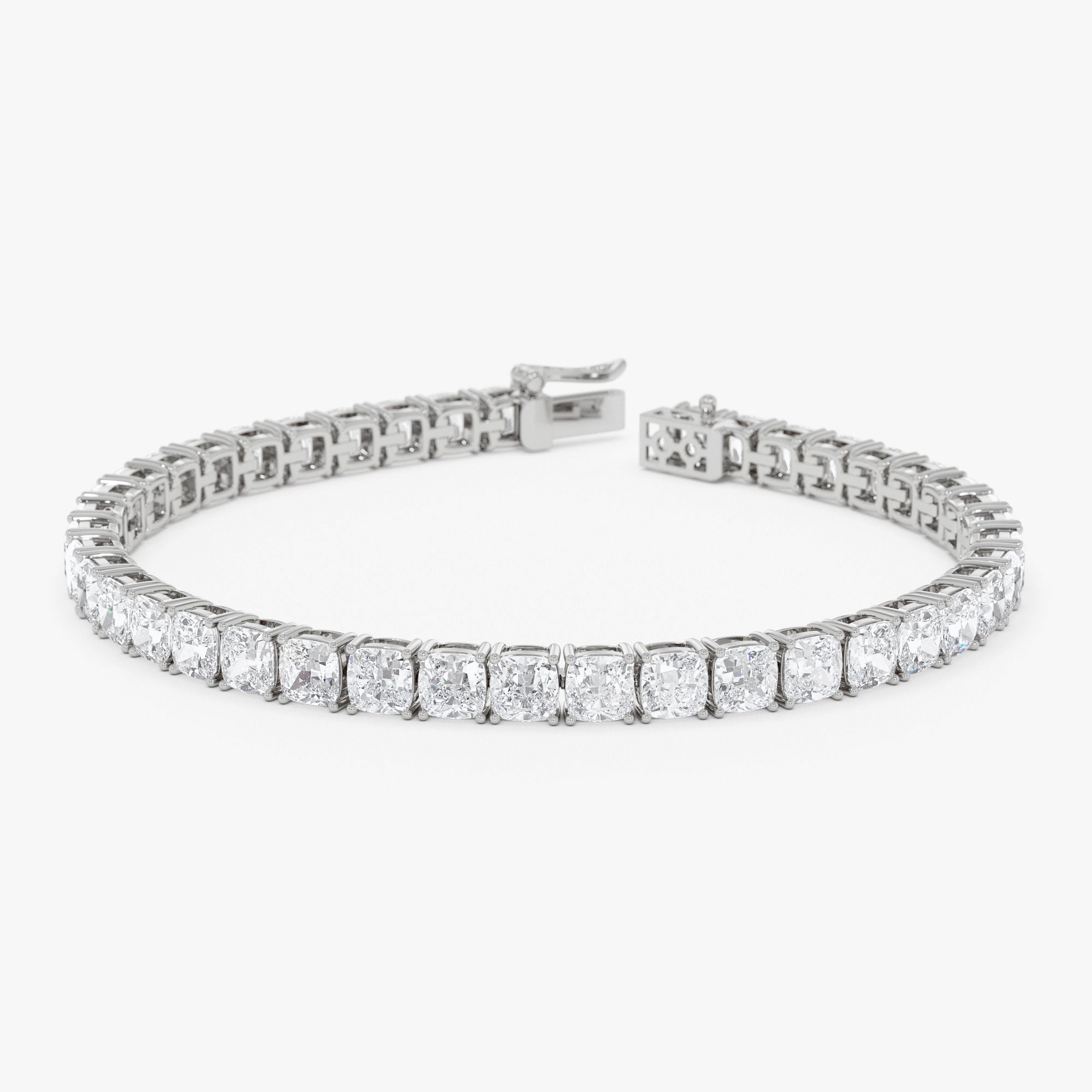 Cushion Cut Lab Grown Diamond  Tennis bracelet 