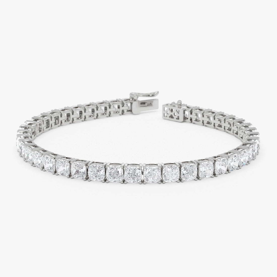 Cushion Cut Lab Grown Diamond  Tennis bracelet 