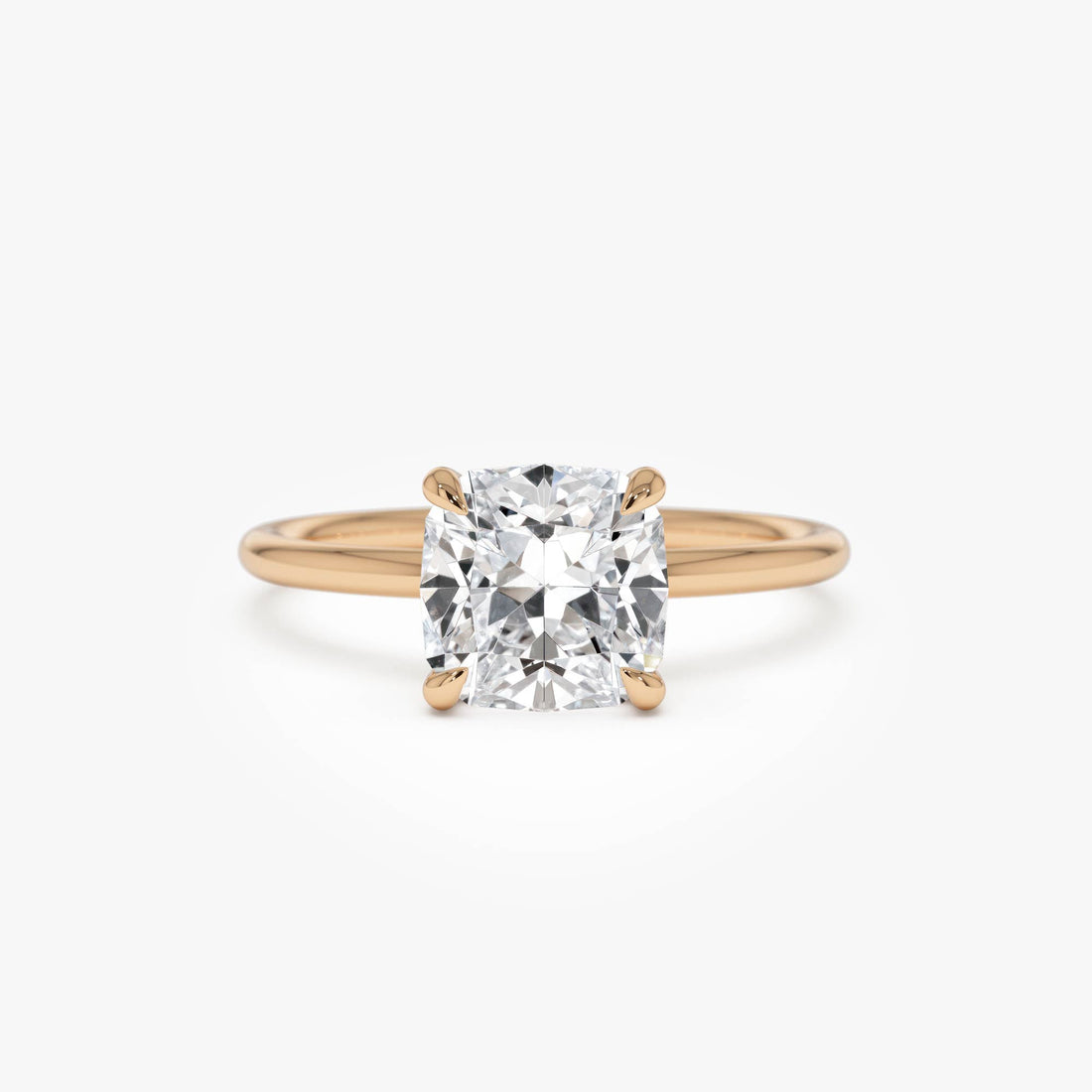 Cushion Cut Lab Grown Diamond Engagement Ring