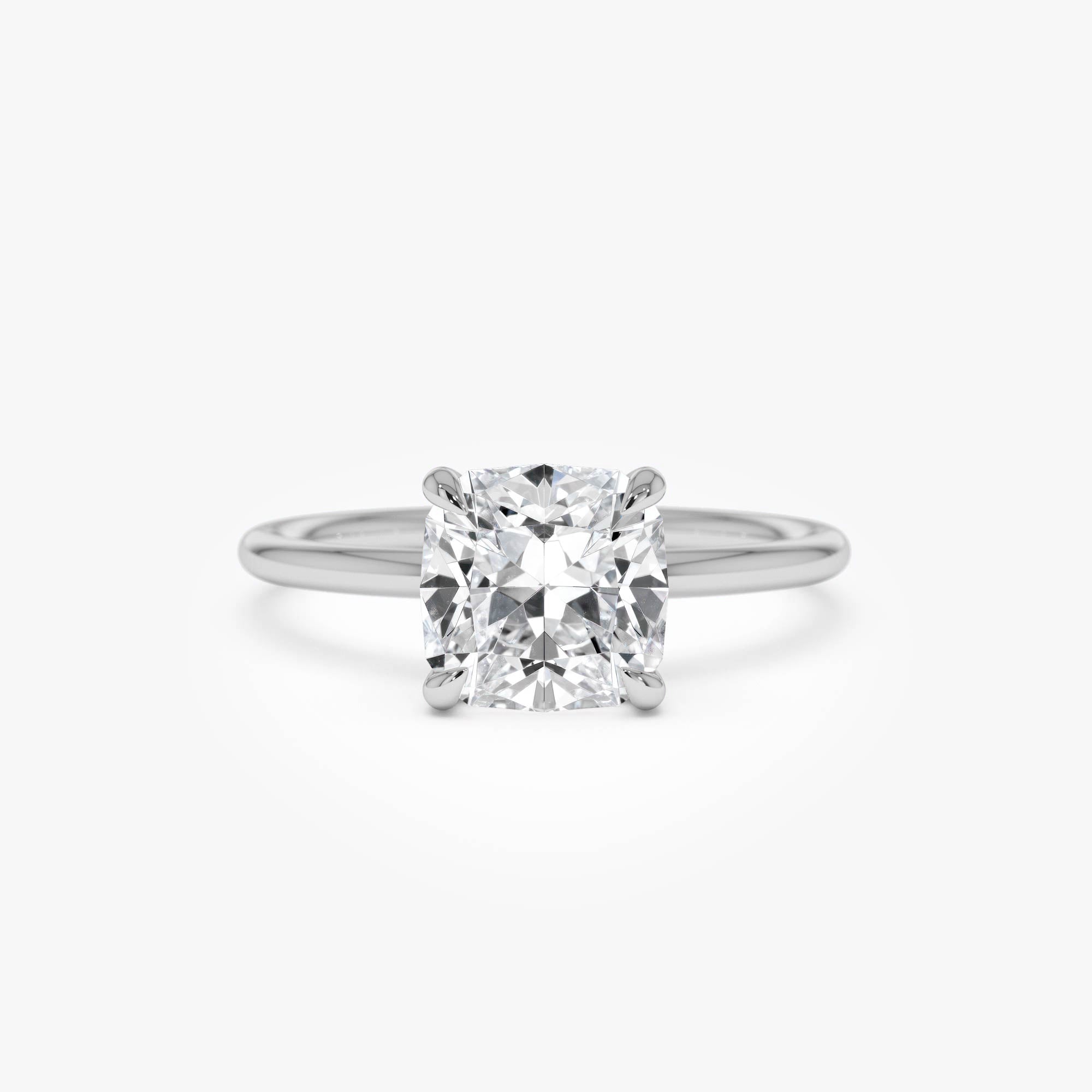 Cushion Cut Lab Grown Diamond Engagement Ring
