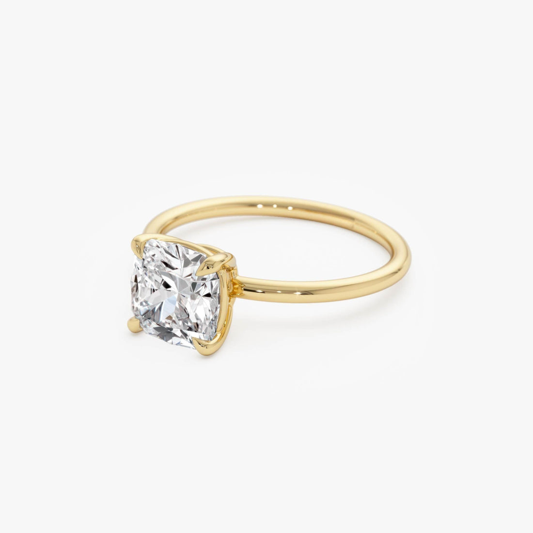 Cushion Cut Lab Grown Diamond Engagement Ring