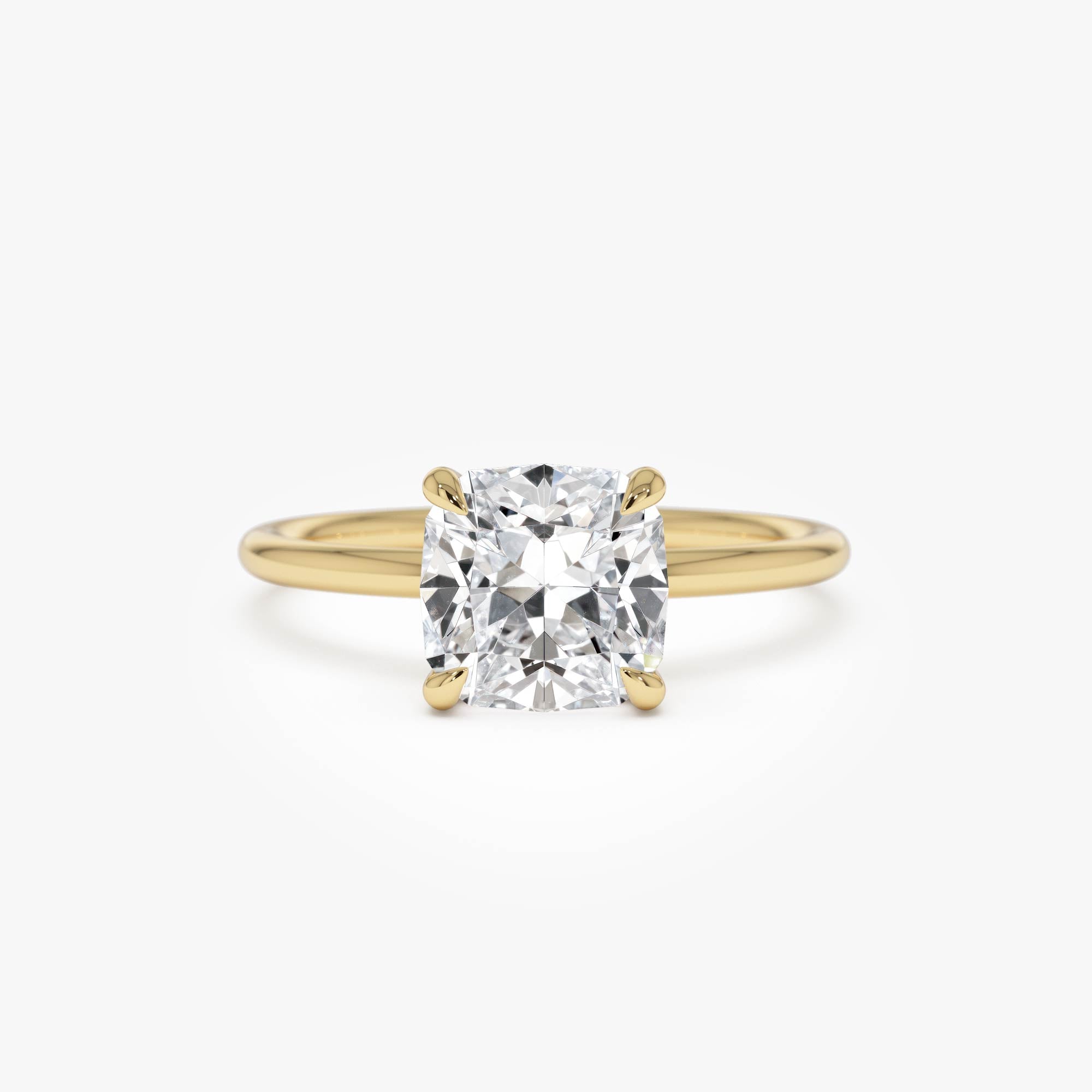 Cushion Cut Lab Grown Diamond Engagement Ring