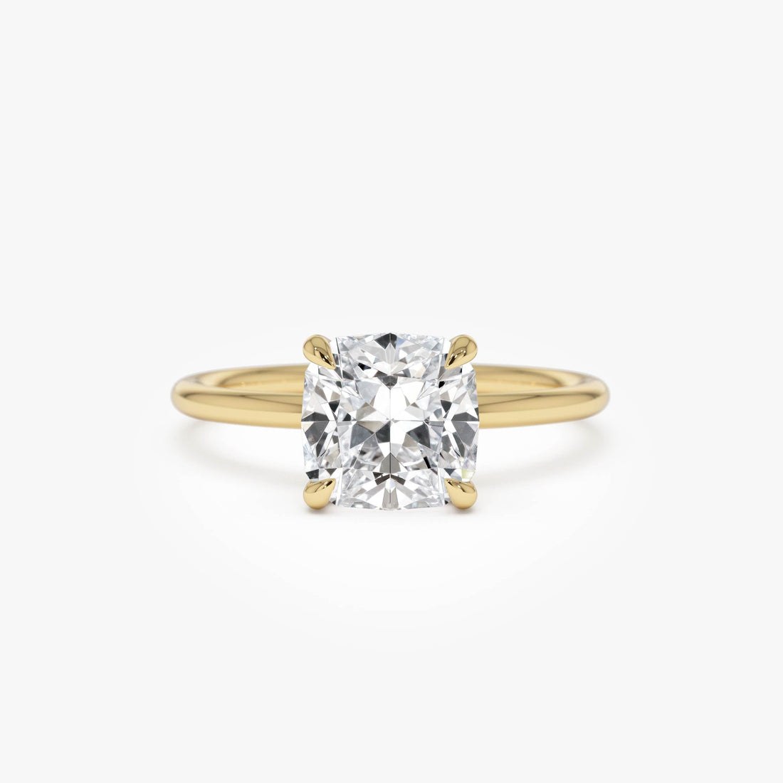 Cushion Cut Lab Grown Diamond Engagement Ring