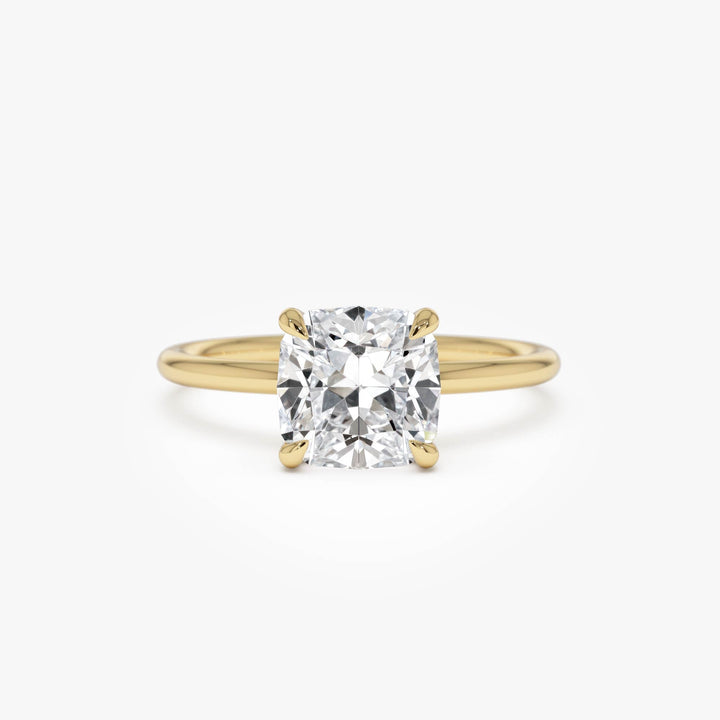 Cushion Cut Lab Grown Diamond Engagement Ring