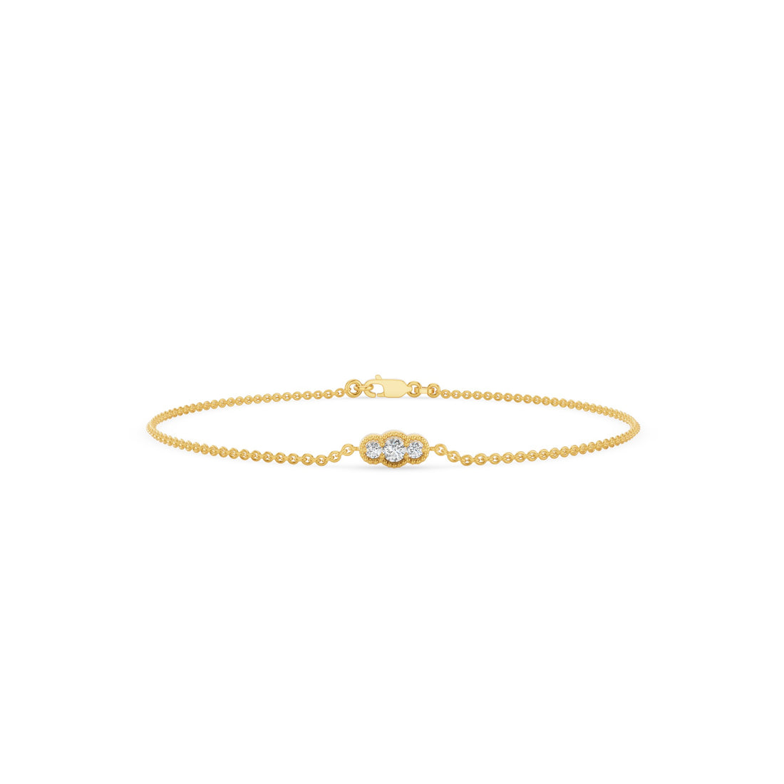 Dainty Art Deco Diamond Bracelet