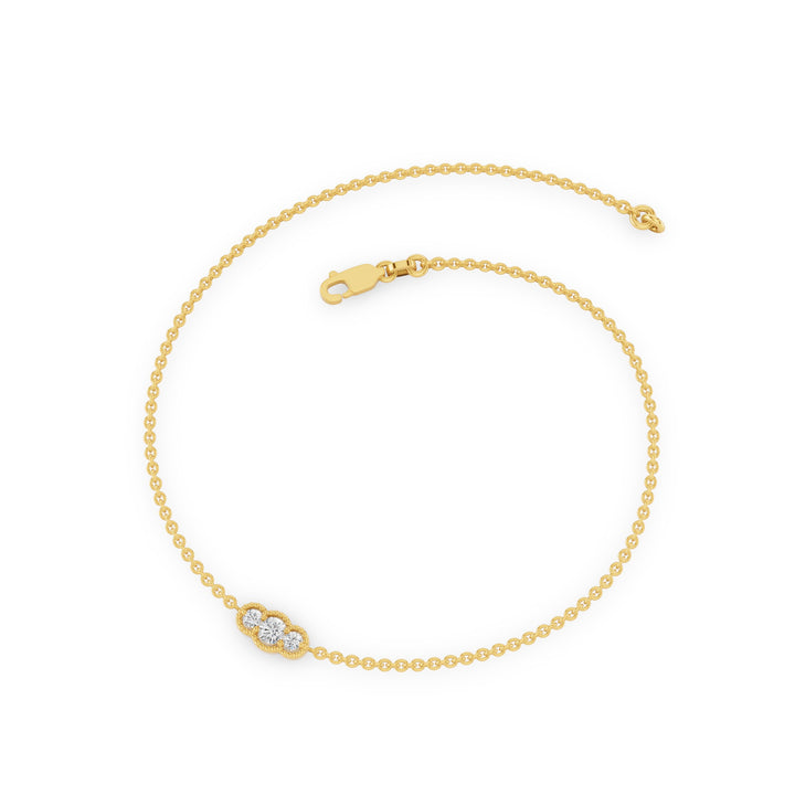 Dainty Art Deco Diamond Bracelet