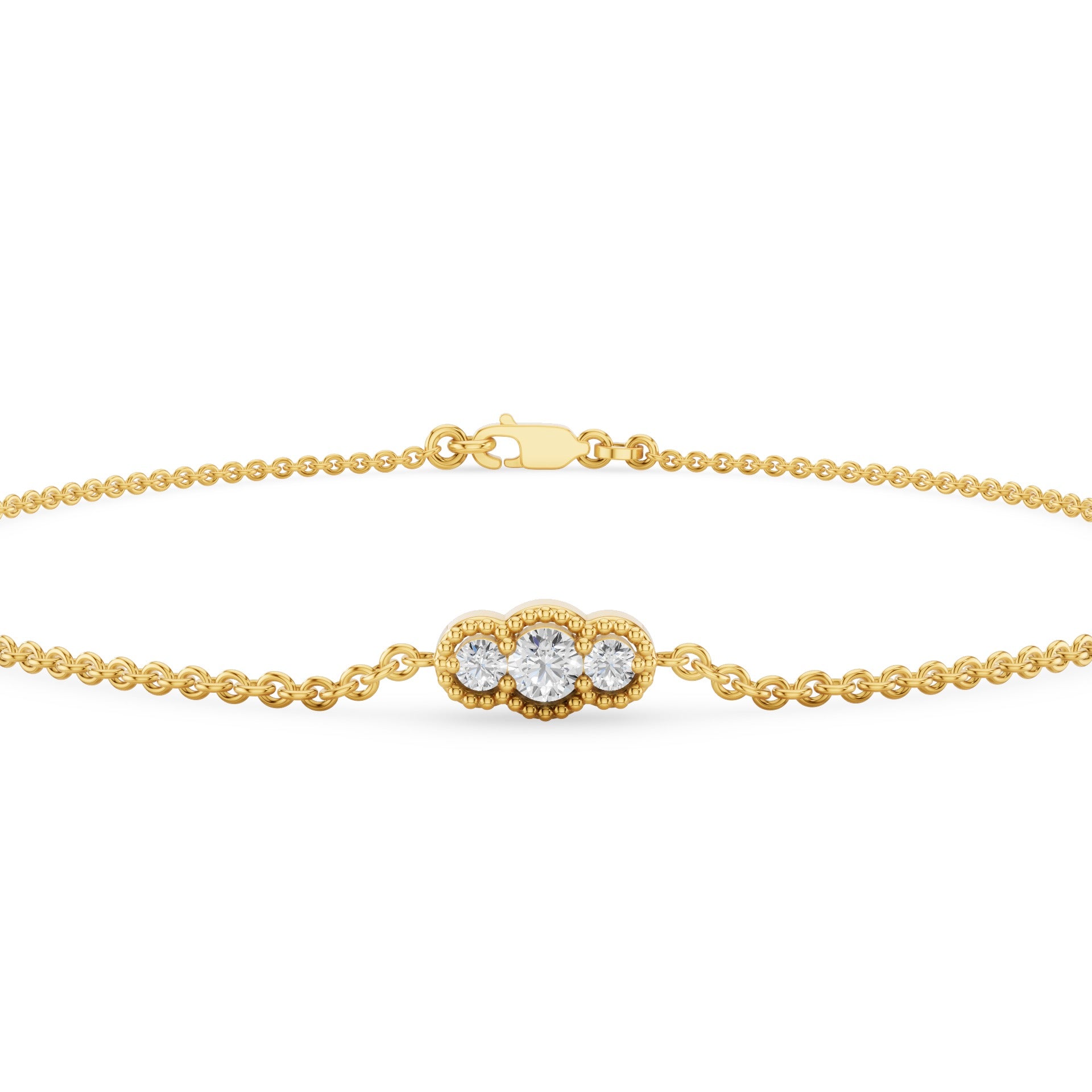 Dainty Art Deco Diamond Bracelet