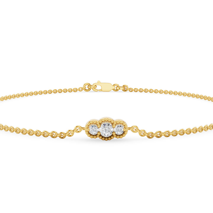 Dainty Art Deco Diamond Bracelet