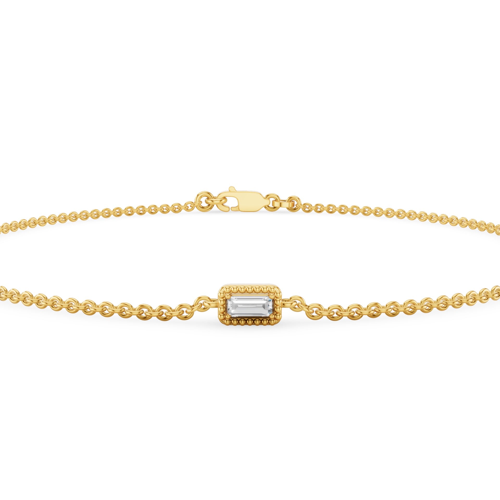 Dainty Baguette Diamond Bracelet