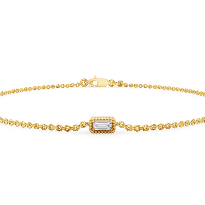 Dainty Baguette Diamond Bracelet