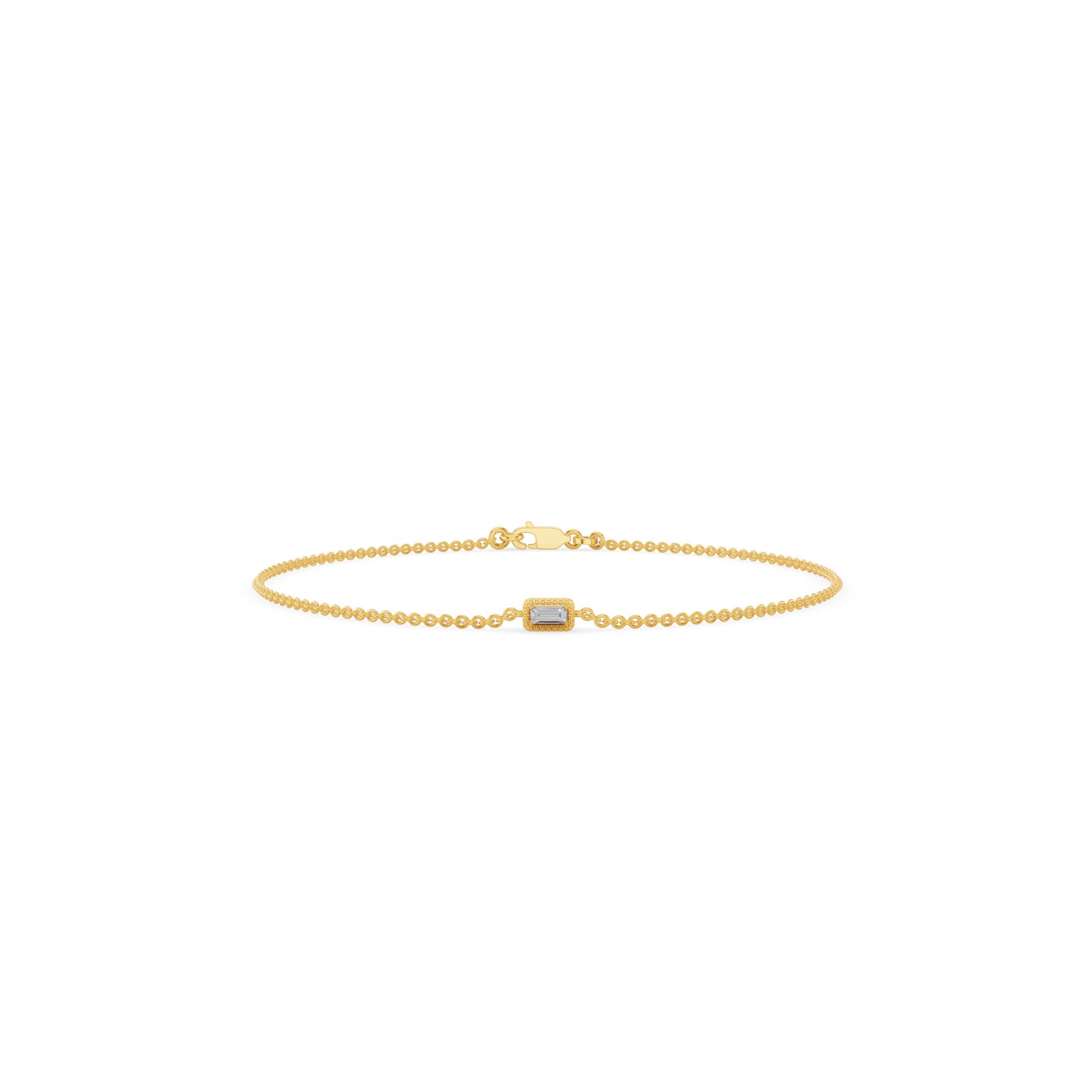 Dainty Baguette Diamond Bracelet