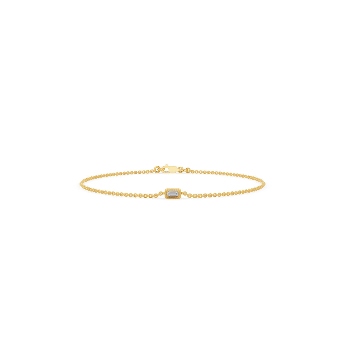 Dainty Baguette Diamond Bracelet