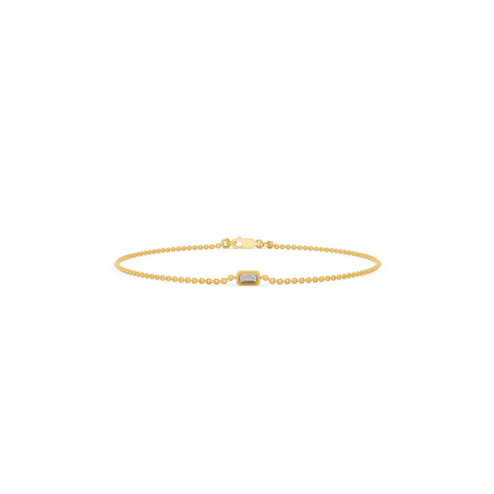 Dainty Baguette Diamond Bracelet