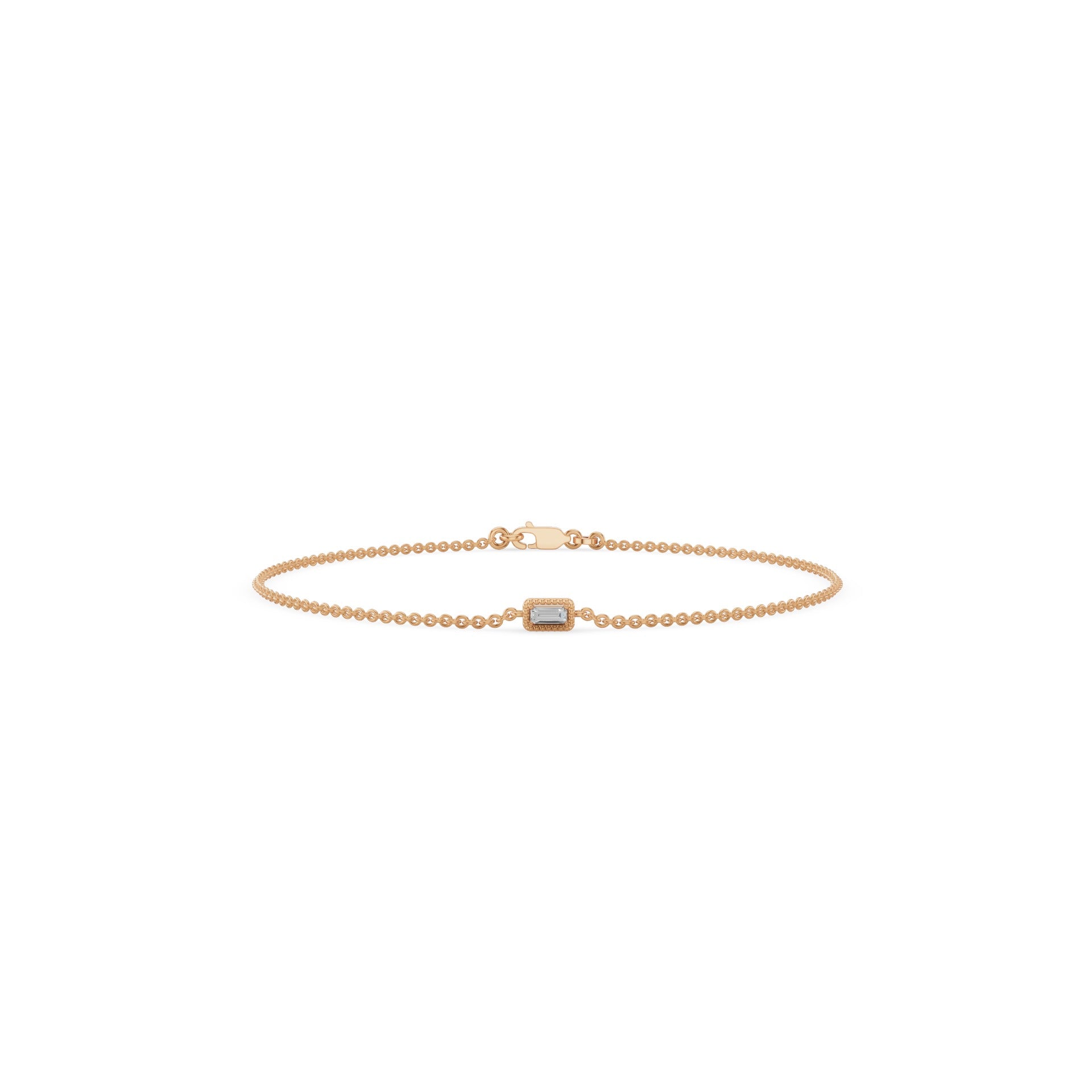 Dainty Baguette Diamond Bracelet