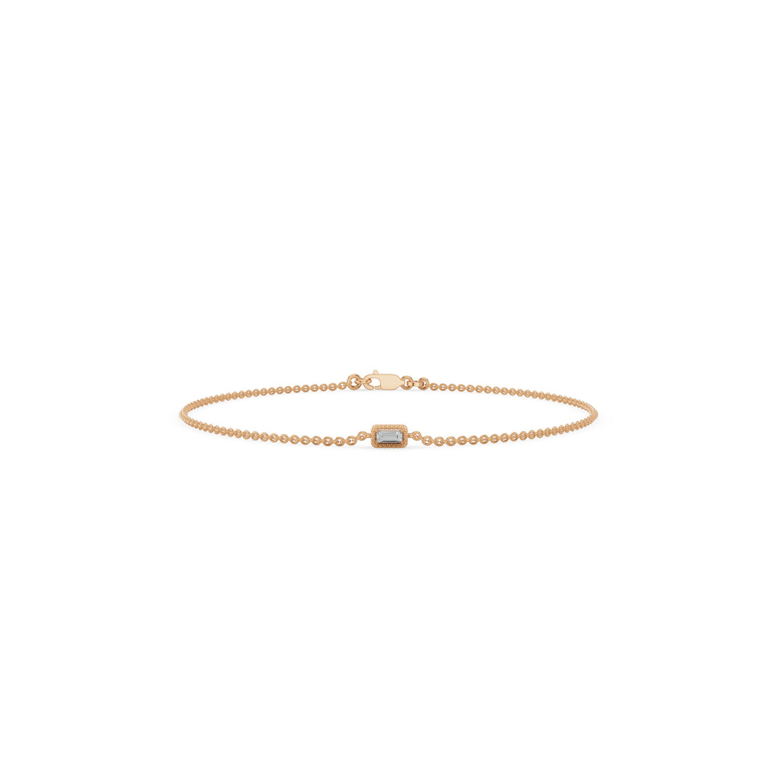 Dainty Baguette Diamond Bracelet