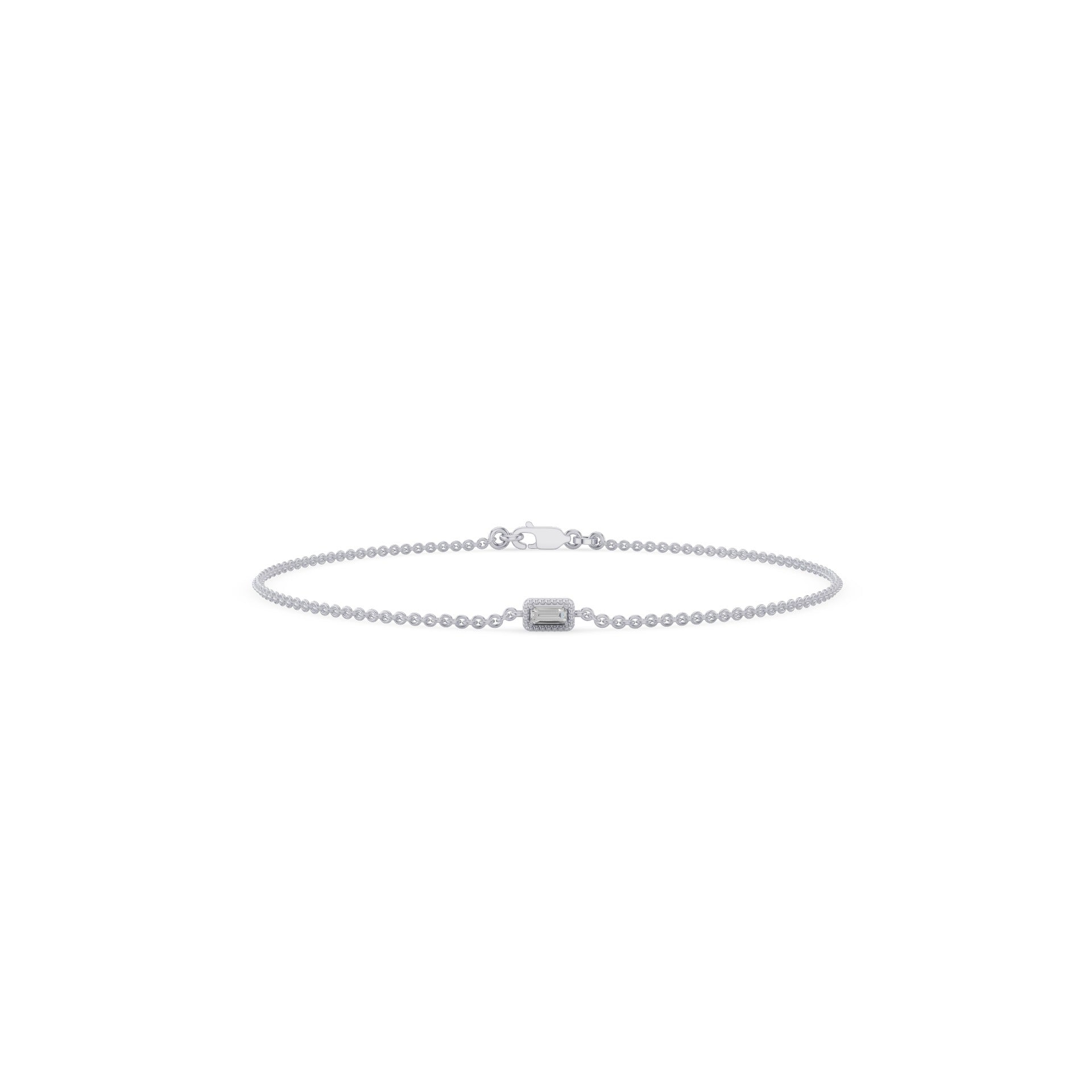 Dainty Baguette Diamond Bracelet