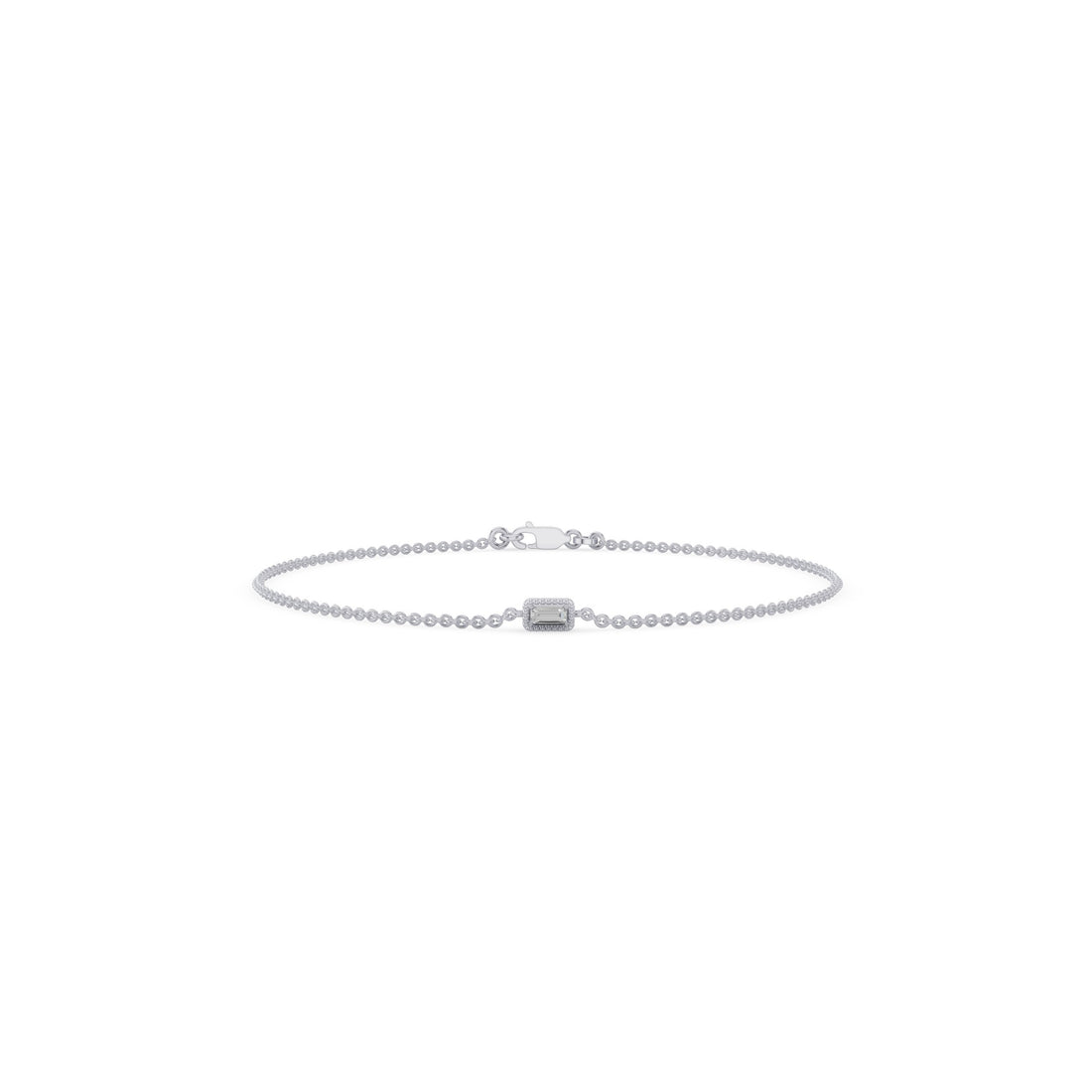 Dainty Baguette Diamond Bracelet