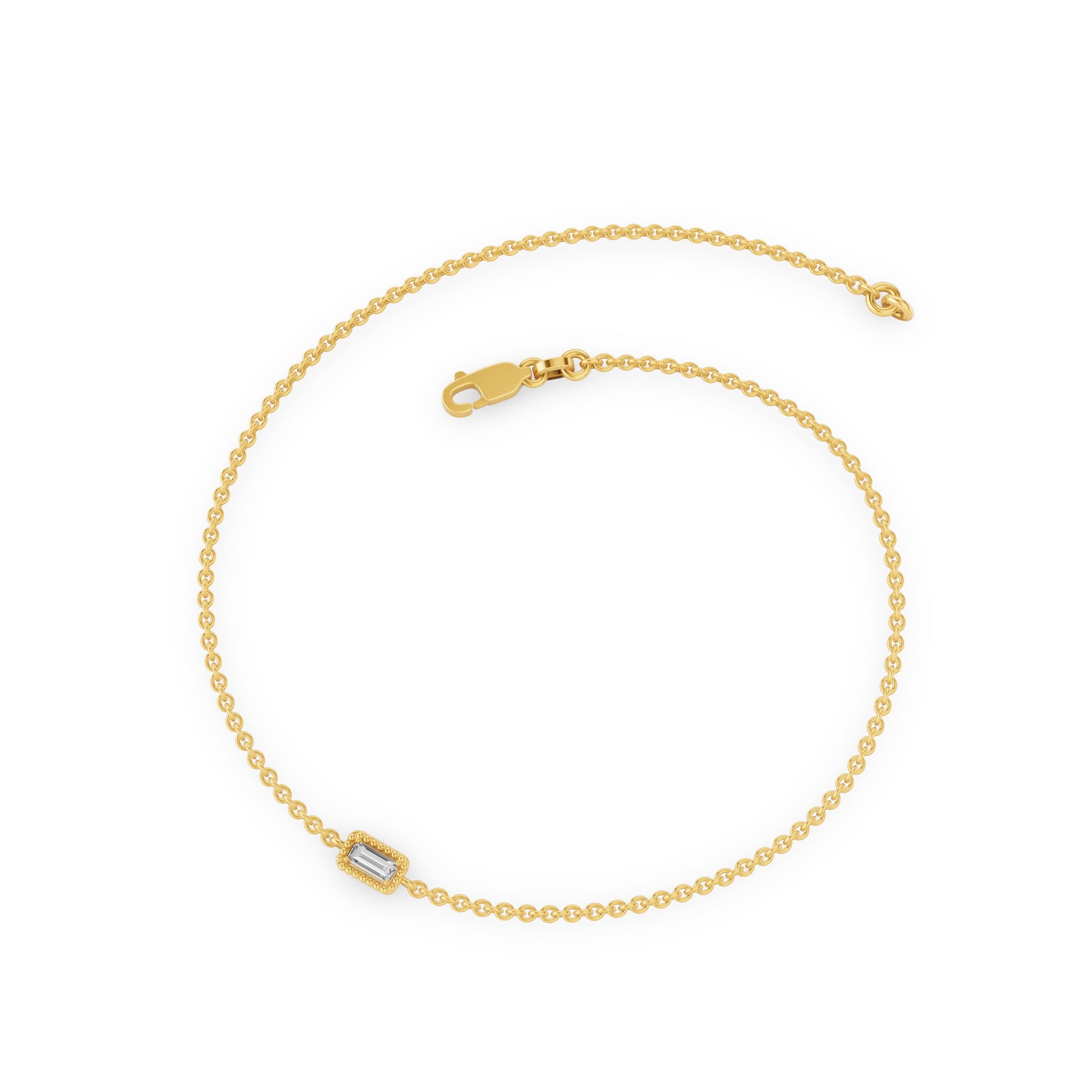 Dainty Baguette Diamond Bracelet