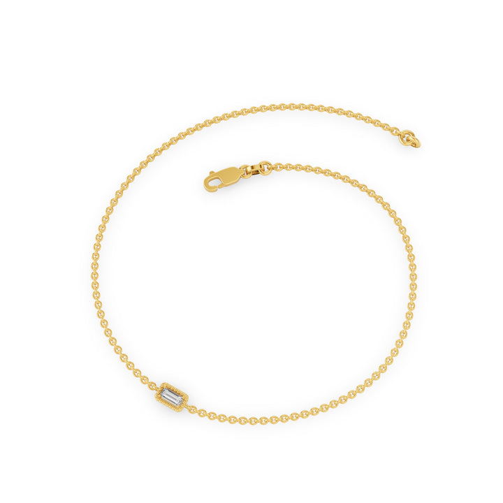Dainty Baguette Diamond Bracelet