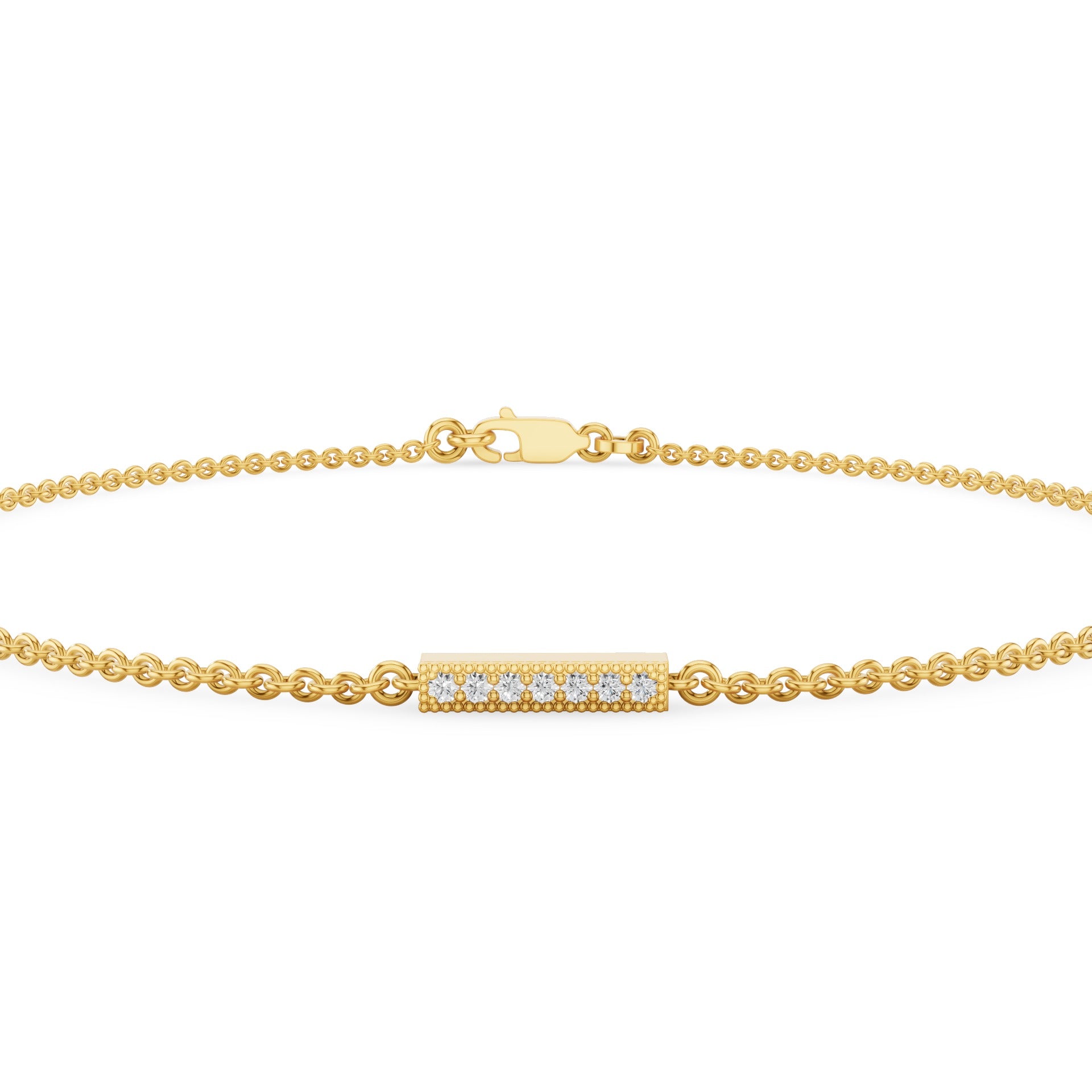 Dainty Diamond Bar Bracelet