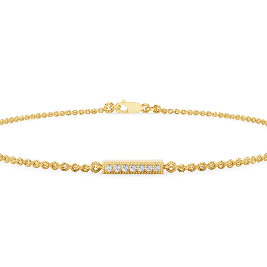 Dainty Diamond Bar Bracelet