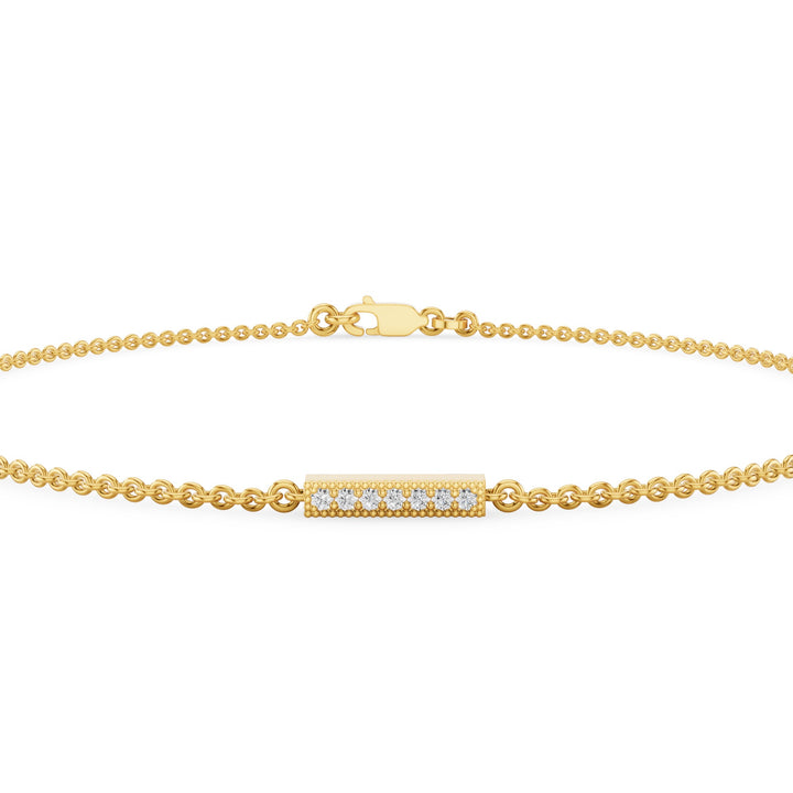 Dainty Diamond Bar Bracelet