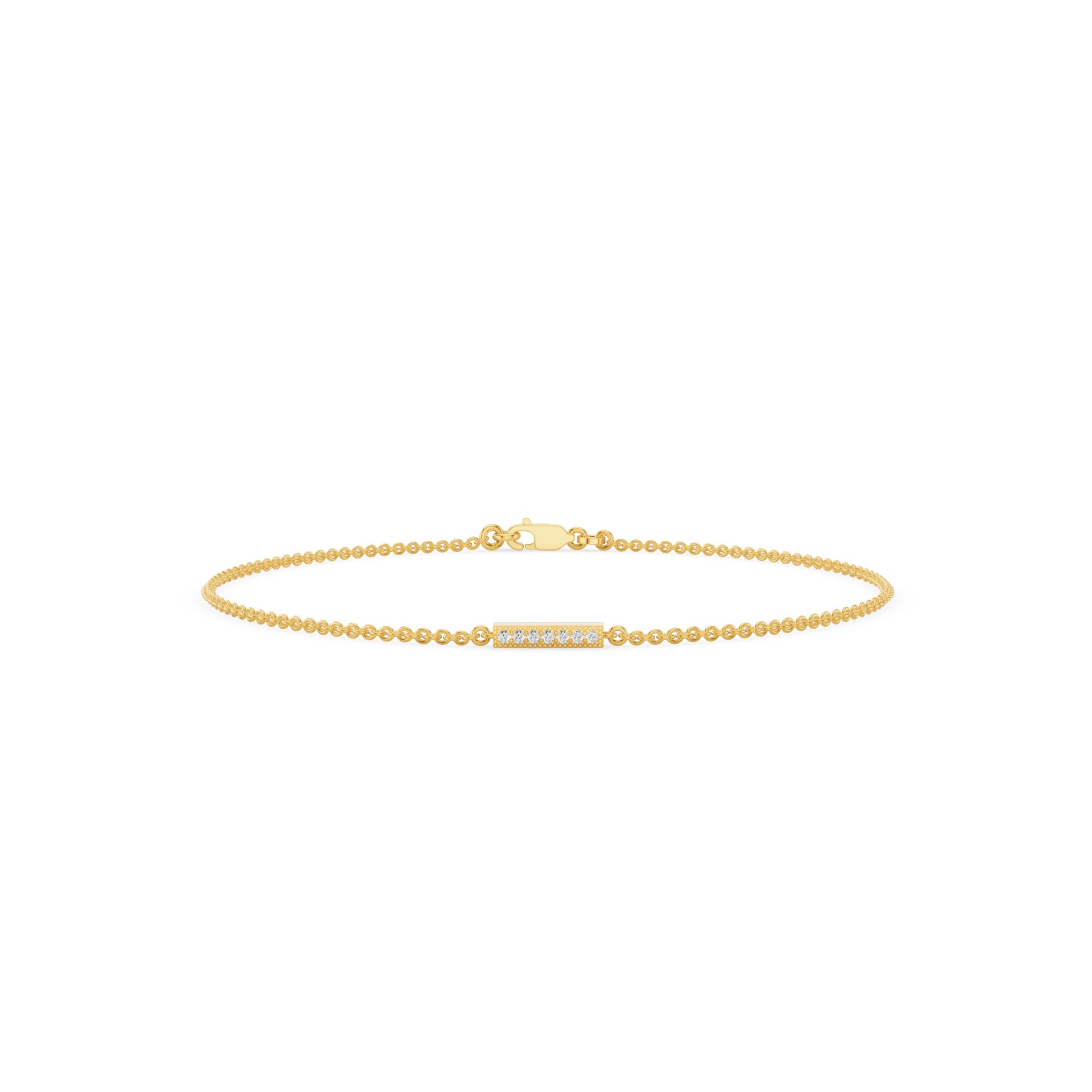 Dainty Diamond Bar Bracelet