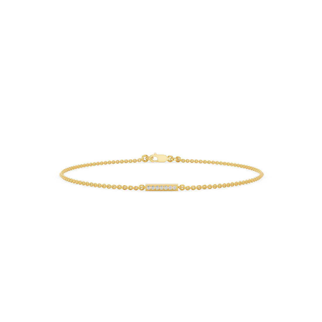 Dainty Diamond Bar Bracelet