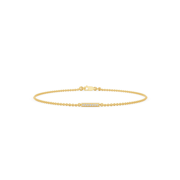 Dainty Diamond Bar Bracelet
