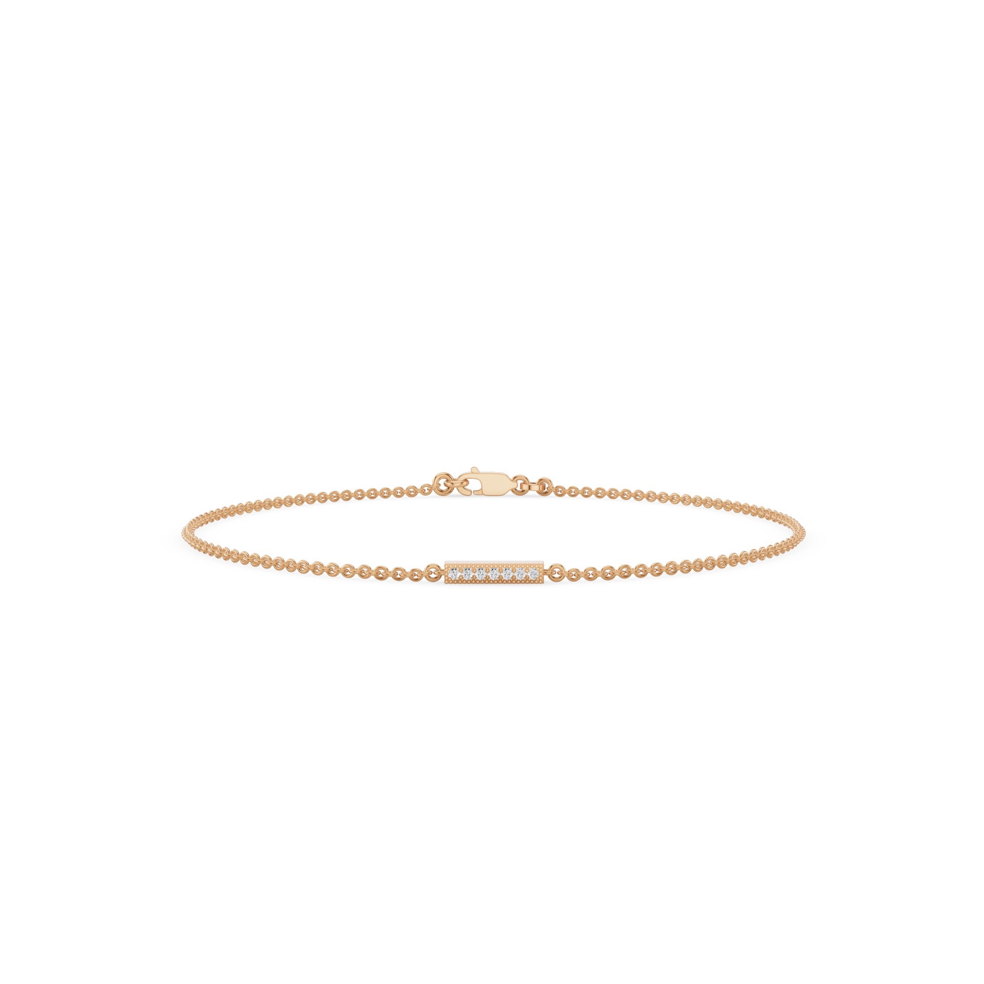Dainty Diamond Bar Bracelet