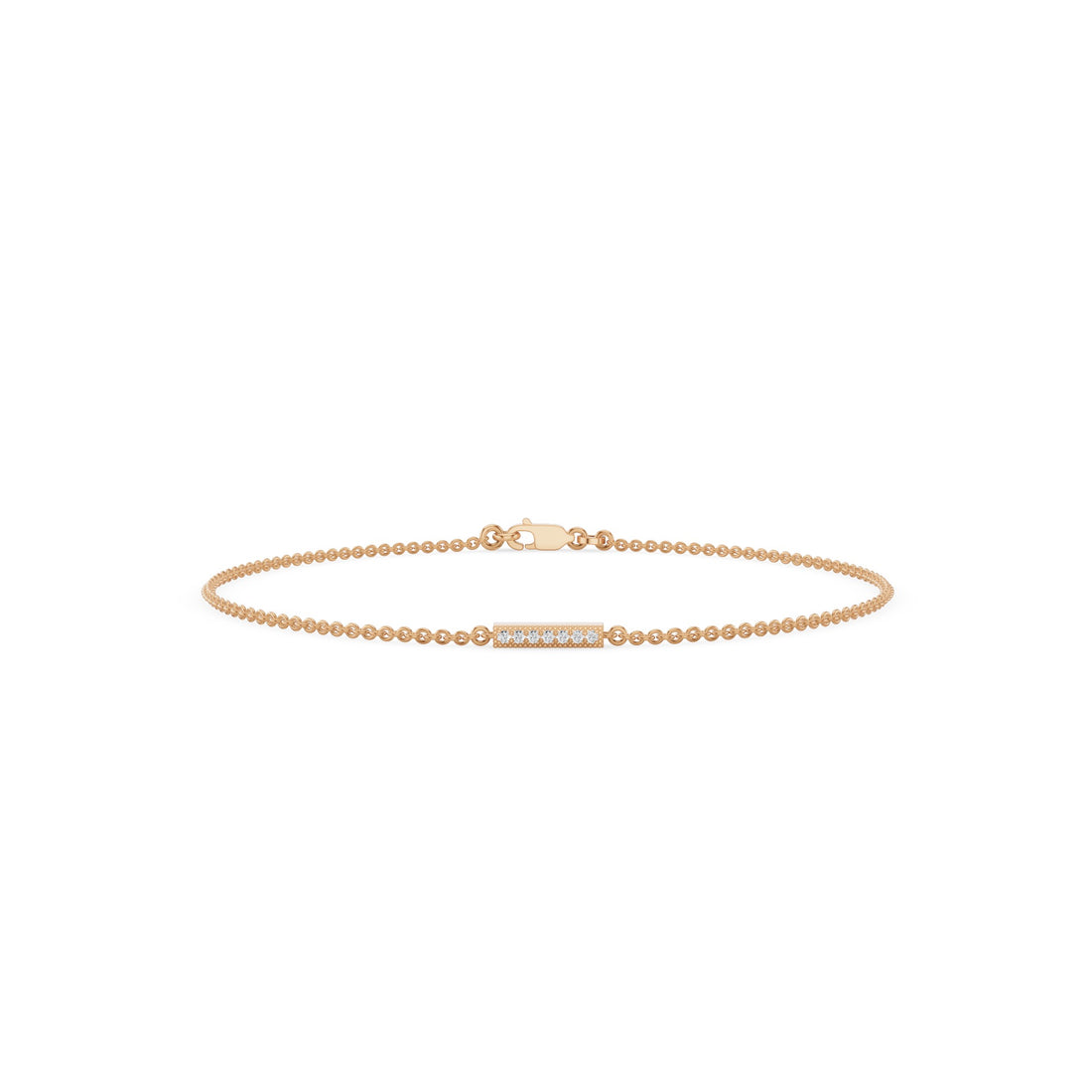 Dainty Diamond Bar Bracelet