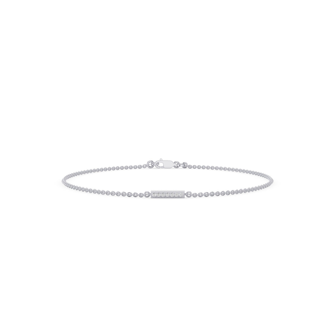 Dainty Diamond Bar Bracelet