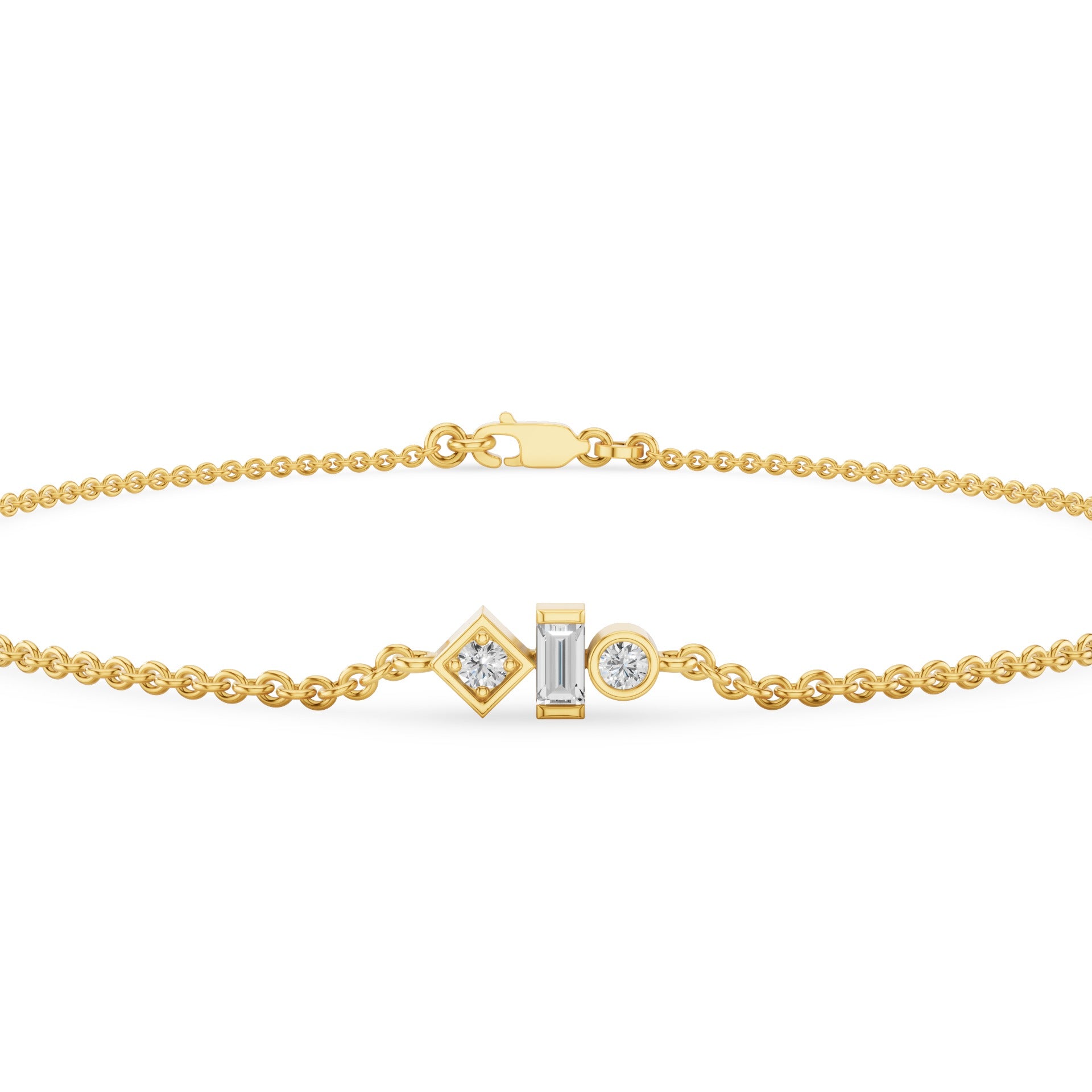Dainty Diamond Trio Bracelet