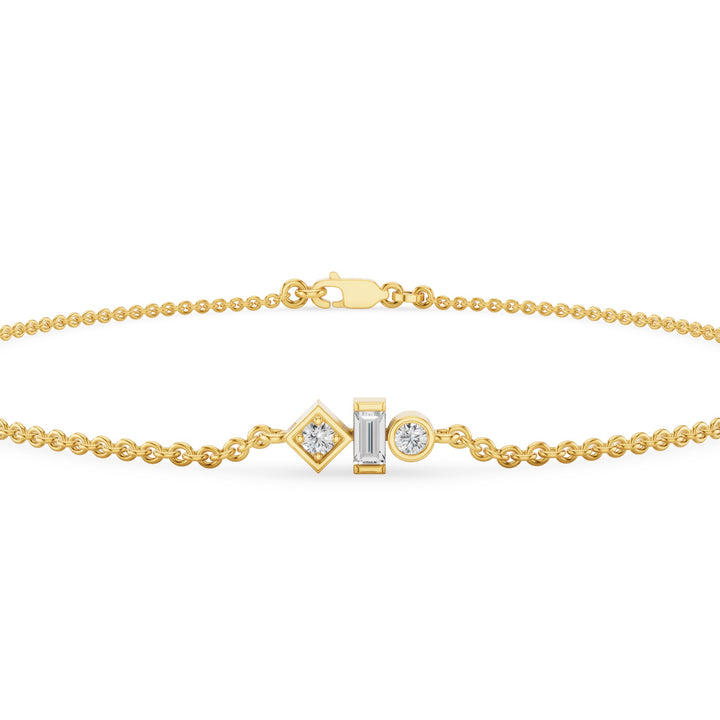 Dainty Diamond Trio Bracelet