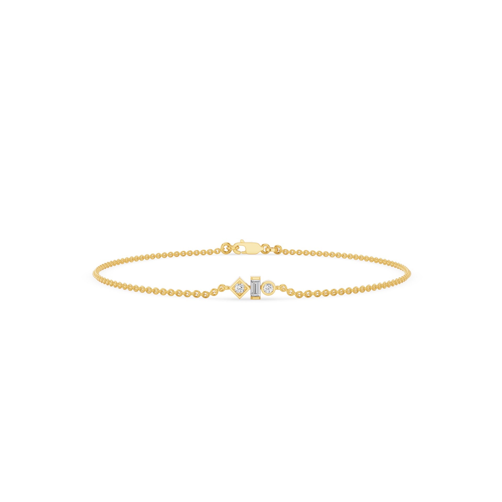 Dainty Diamond Trio Bracelet