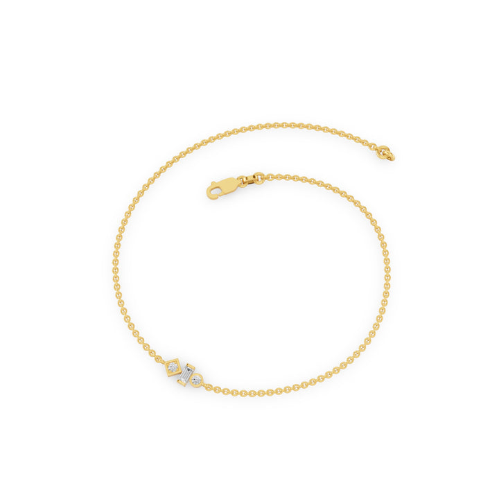 Dainty Diamond Trio Bracelet