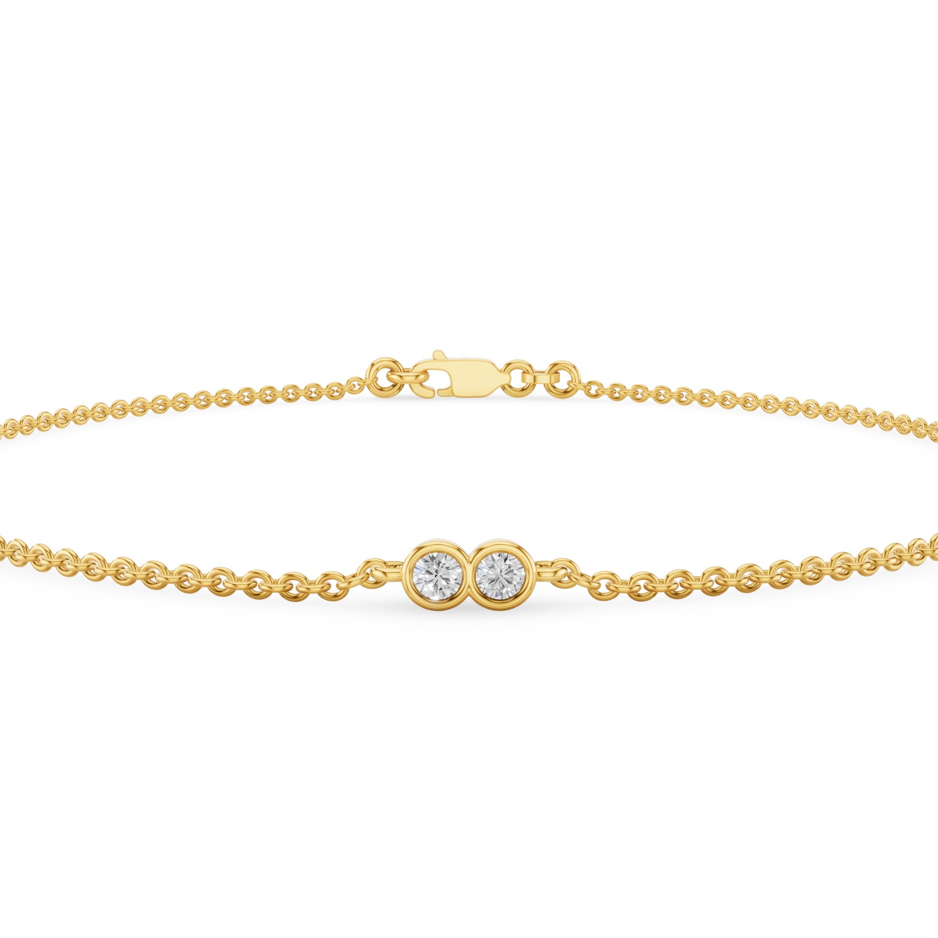 Dainty Six Stone Diamond Bracelet