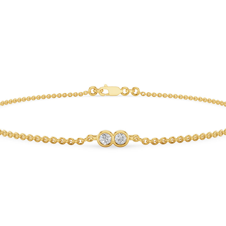 Dainty Six Stone Diamond Bracelet