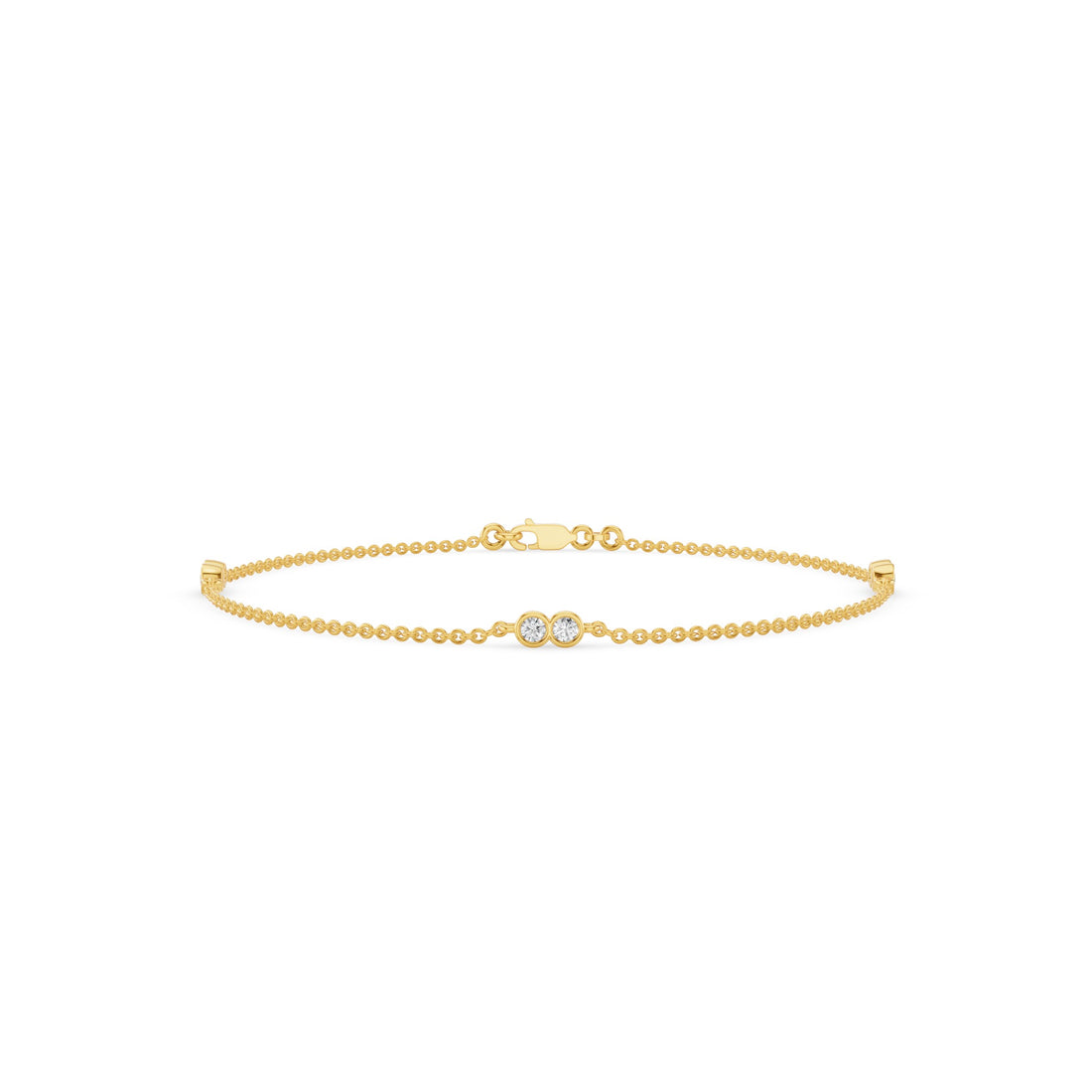 Dainty Six Stone Diamond Bracelet