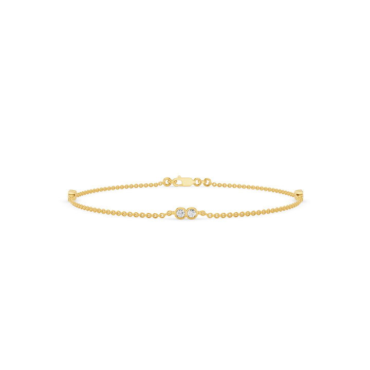 Dainty Six Stone Diamond Bracelet