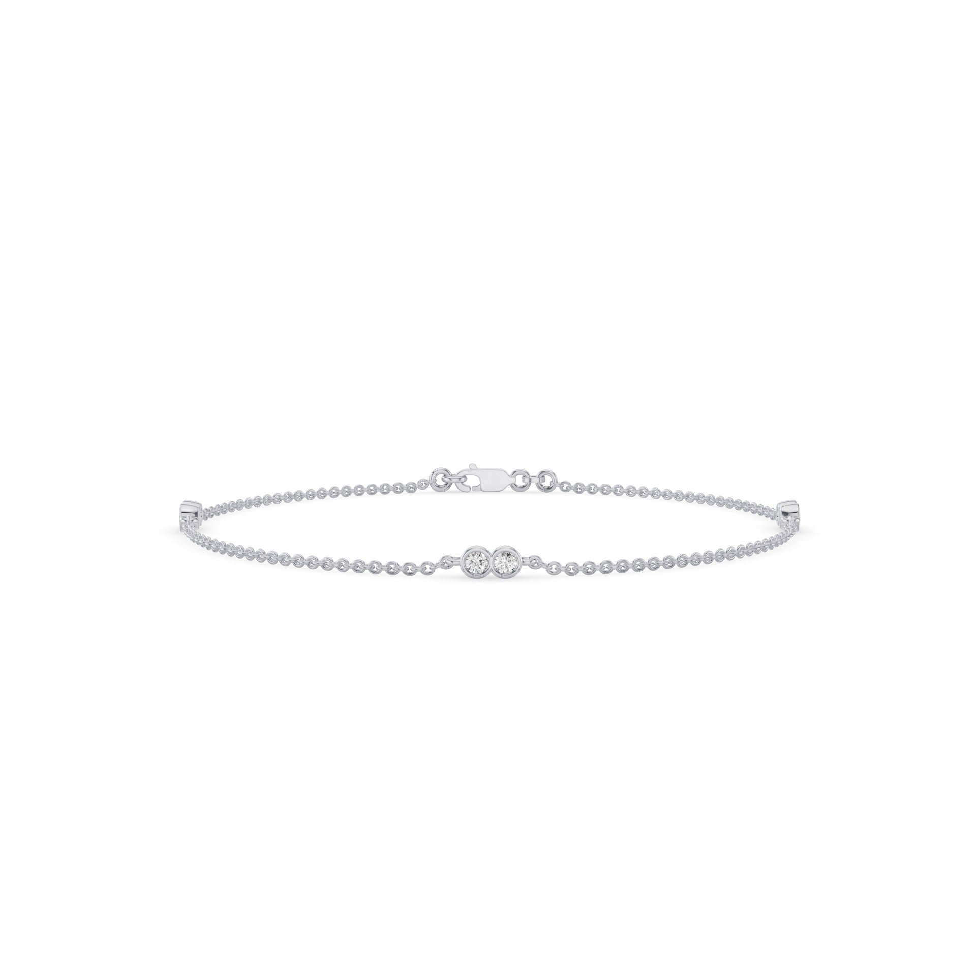 Dainty Six Stone Diamond Bracelet
